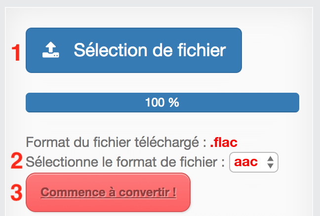 Comment convertir FLAC en AAC en ligne